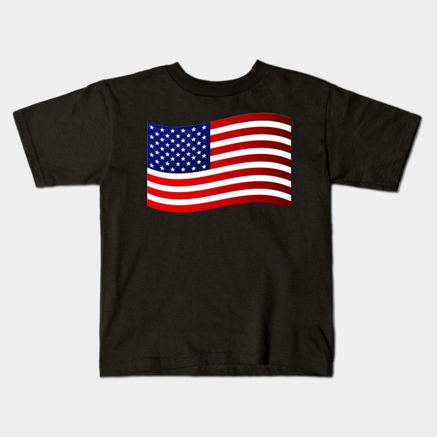 FLAG OF AMERICA Kids T-Shirt by gold package